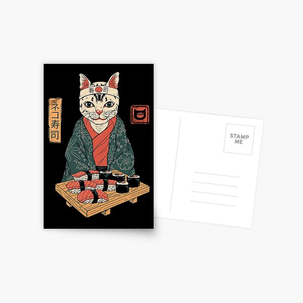 Neko Sushi Bar Postcard
