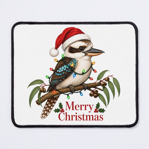 Item preview, Laughing Kookaburra Christmas – Merry Christmas Australian Bird with Lights designed and sold by SVALANART.