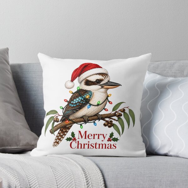 Item preview, Laughing Kookaburra Christmas – Merry Christmas Australian Bird with Lights designed and sold by SVALANART.