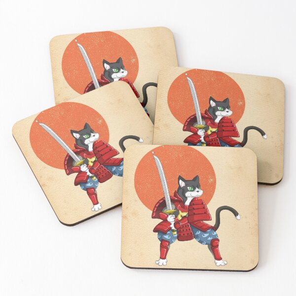Item preview, Illustration of a Samurai Cat designed and sold by daroilustra..