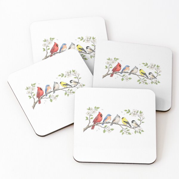 Item preview, Spring Songbirds on Blossom Branch designed and sold by Tee Studio.