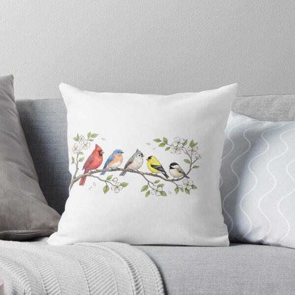 Item preview, Spring Songbirds on Blossom Branch designed and sold by Tee Studio.