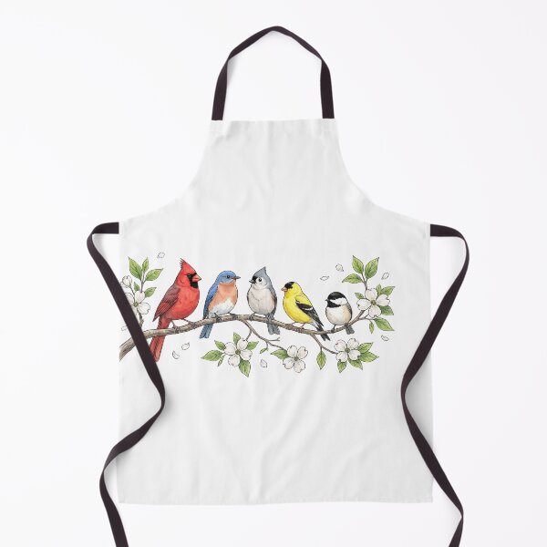 Item preview, Colorful Birds and White Blossoms designed and sold by Tee Studio.