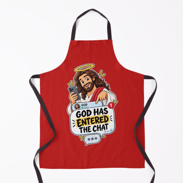 Item preview, God Has Entered the Chat Funny Christian Meme Sticker – Religious Humor, Faith Joke, Jesus Chat Message Design designed and sold by StickyDelights.