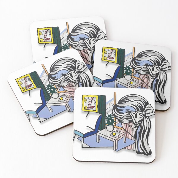 Item preview, Roy Lichtenstein Woman Contemplating a Yellow Cup designed and sold by DavidSrna.