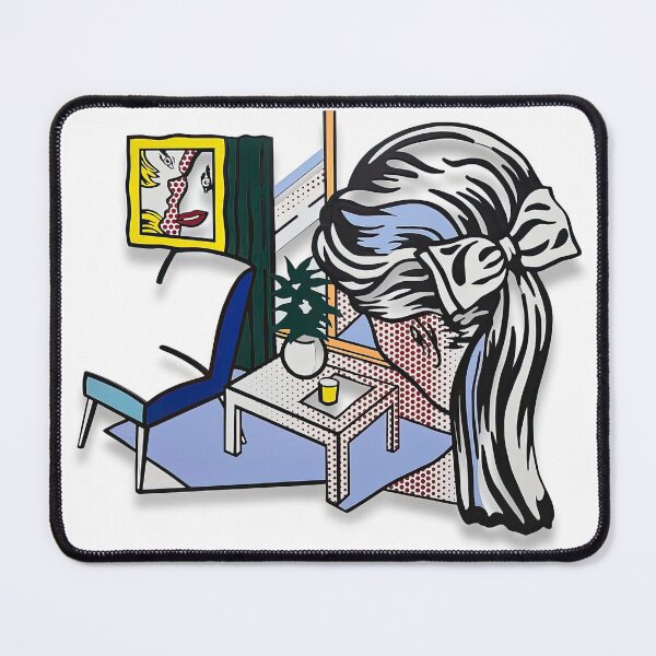 Item preview, Roy Lichtenstein Woman Contemplating a Yellow Cup designed and sold by DavidSrna.