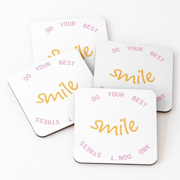 Item preview, Do Your Best And Don't Stress Smile Positive Quote designed and sold by MiPa78.