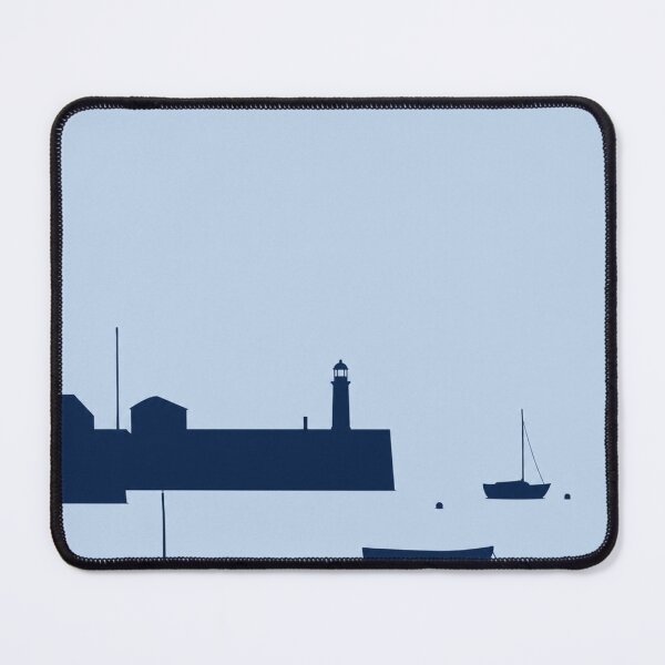 Item preview, Simple Harbor Silhouette | Minimalist Coastal Line Art designed and sold by Zaramodo.