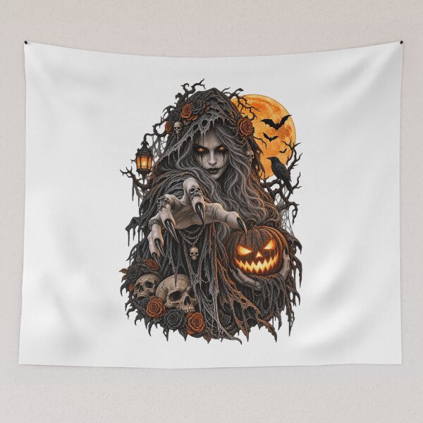 Item preview, Scary Demon Lady Halloween Horror designed and sold by MJ3in1.