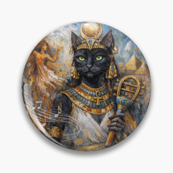 Item preview, Bastet Painting – Egyptian Goddess of Cats and Protection designed and sold by GalleryKauffeld.