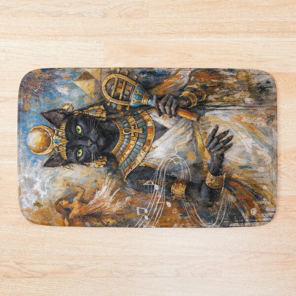 Item preview, Bastet Painting – Egyptian Goddess of Cats and Protection designed and sold by GalleryKauffeld.