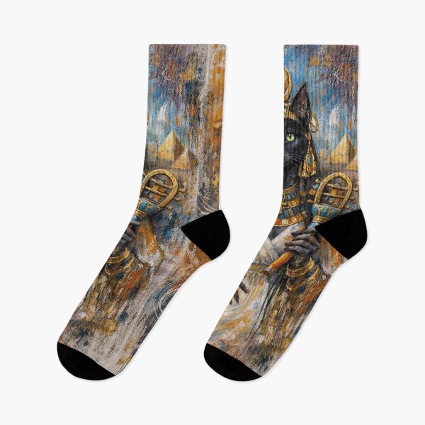 Item preview, Bastet Painting – Egyptian Goddess of Cats and Protection designed and sold by GalleryKauffeld.