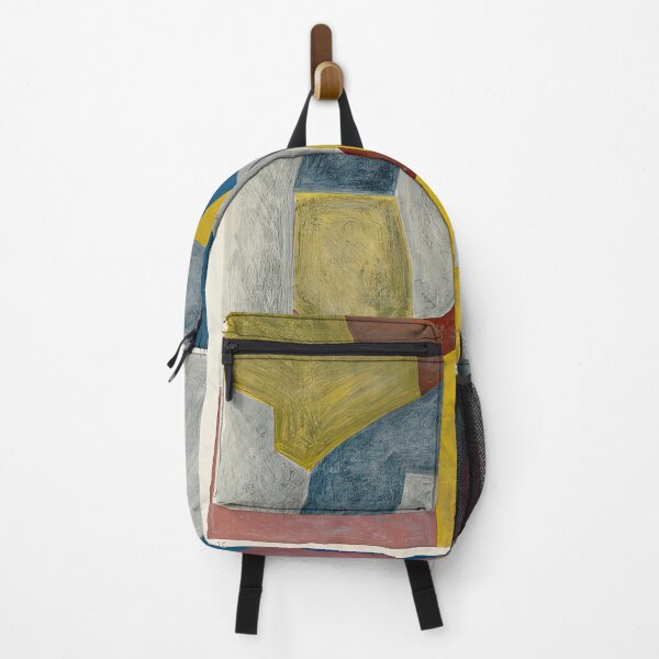 Item preview, Serge Poliakoff, carmine yellow gray and blue composition designed and sold by DavidSrna.