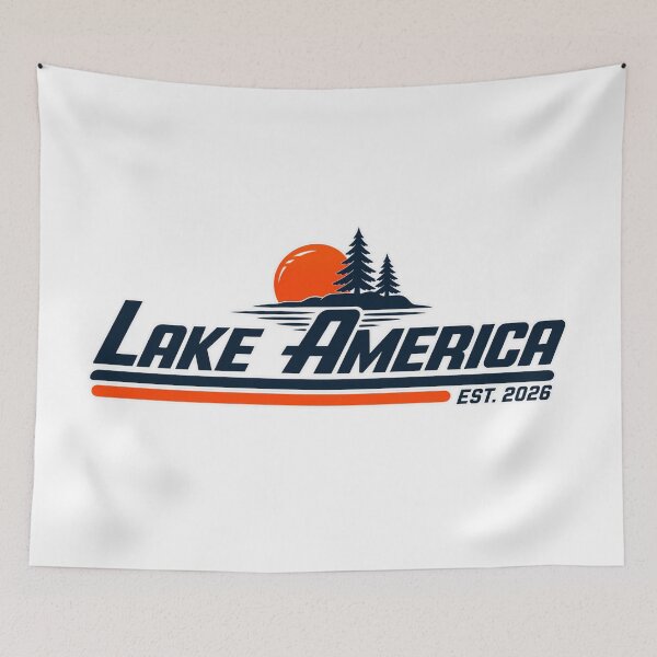 Item preview, Lake America Est 2026 Retro Vintage Patriotic USA  designed and sold by first-shirt ⭐ ⭐ ⭐ ⭐ ⭐.