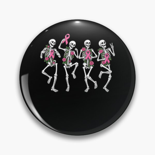 Item preview, Pink Ribbon Breast Cancer Halloween Skeleton Dancing Women designed and sold by clothesy7.