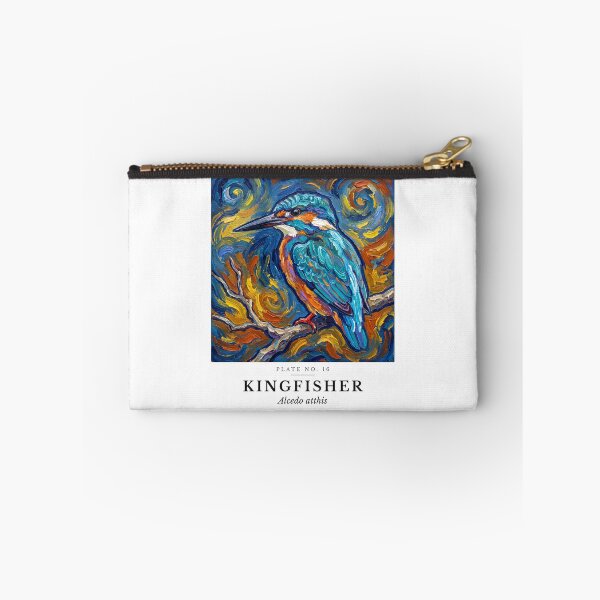 Item preview, Kingfisher Impasto Bird Painting - Post-Impressionist Art designed and sold by SavannahMerch.