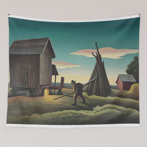 Item preview, Thomas Hart Benton Night Firing of Tobacco designed and sold by DavidSrna.