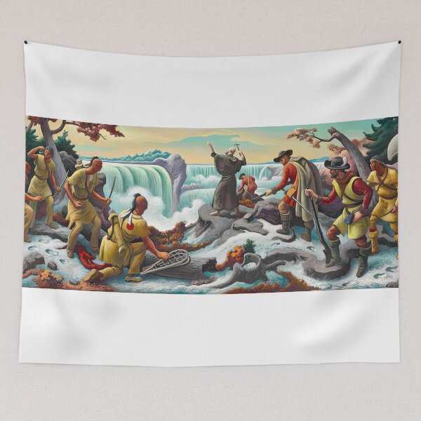 Item preview, Thomas Hart Benton, study for father hennepin at niagara falls designed and sold by DavidSrna.