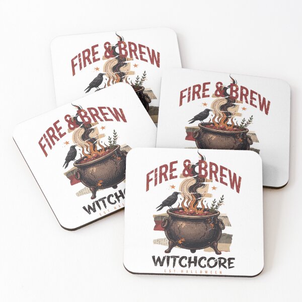 Item preview, Fire & Brew Cauldron T-Shirt | Witchcore Halloween Graphic Tee v9 designed and sold by DarylWelsh2024.