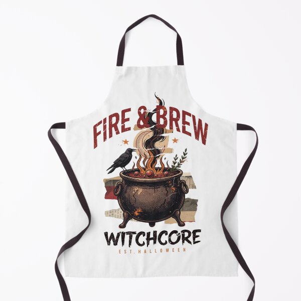 Item preview, Fire & Brew Cauldron T-Shirt | Witchcore Halloween Graphic Tee v9 designed and sold by DarylWelsh2024.