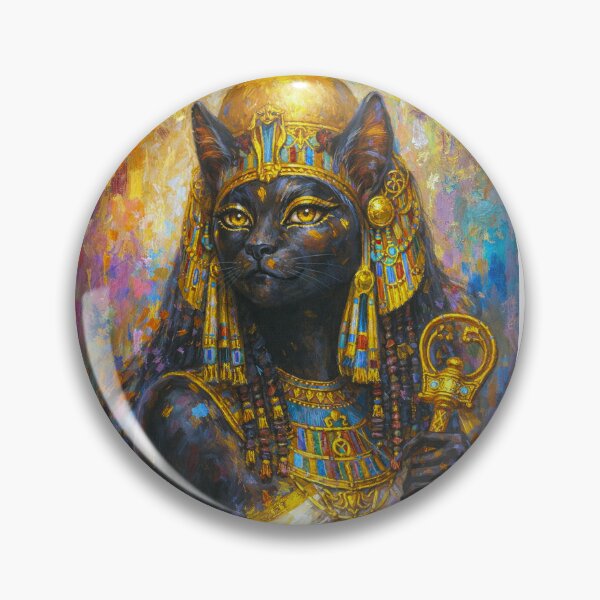 Item preview, Bastet Painting – Egyptian Cat Goddess of Protection designed and sold by GalleryKauffeld.