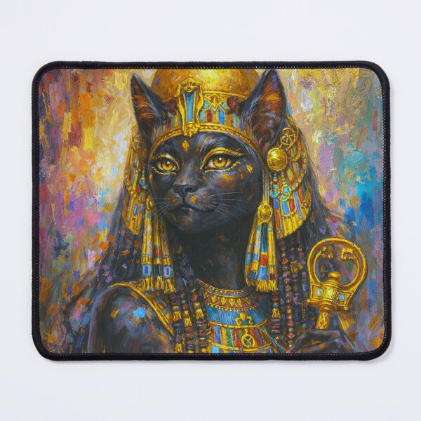 Item preview, Bastet Painting – Egyptian Cat Goddess of Protection designed and sold by GalleryKauffeld.