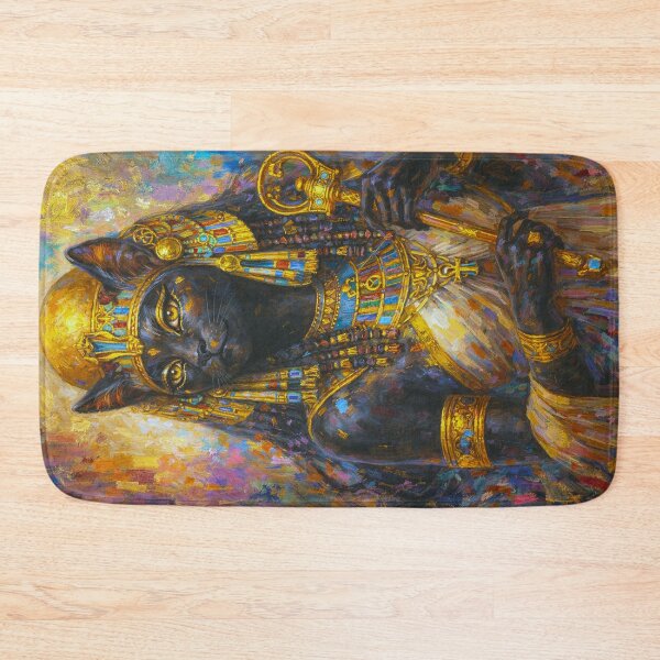 Item preview, Bastet Painting – Egyptian Cat Goddess of Protection designed and sold by GalleryKauffeld.