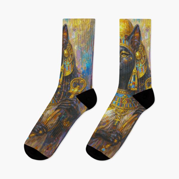 Item preview, Bastet Painting – Egyptian Cat Goddess of Protection designed and sold by GalleryKauffeld.