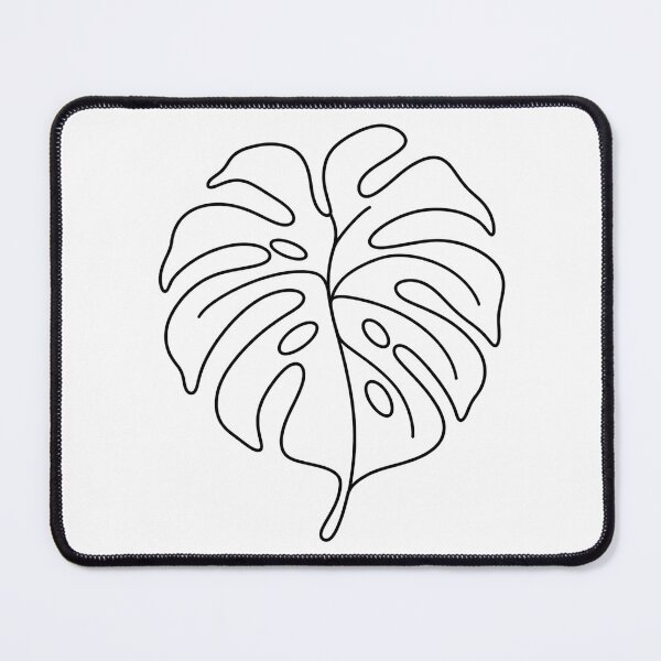 Item preview, Monstera Leaf Minimal Line Art designed and sold by LineArtDrawing.