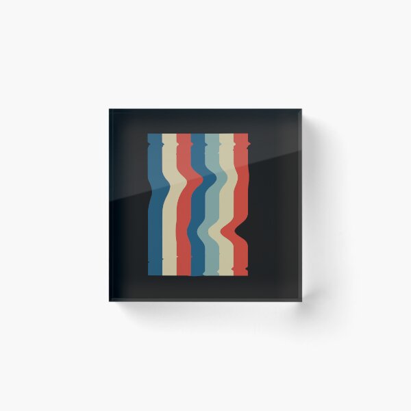 Item preview, Retro Wavy Vertical Stripes Abstract Pattern designed and sold by AhmedZouita.