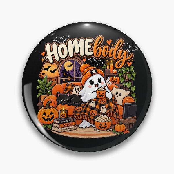 Item preview, Halloween Homebody Cozy Ghost Gift Spooky Night Style designed and sold by Corvoria.