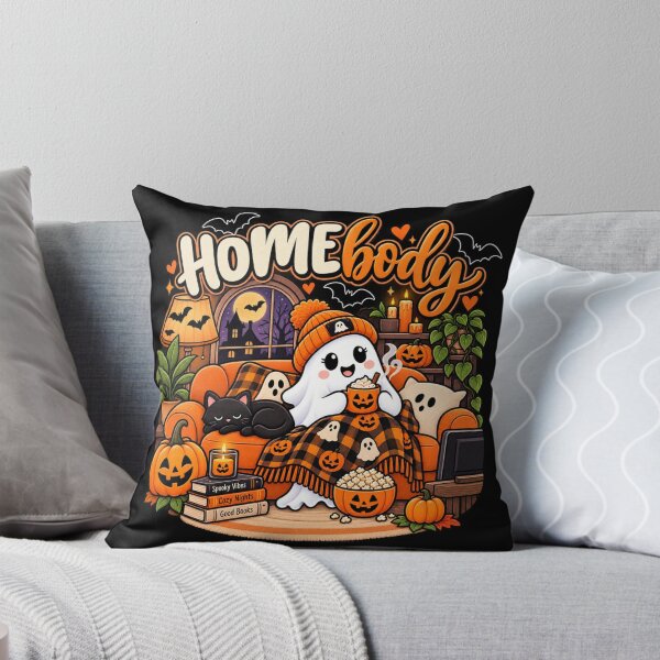 Item preview, Halloween Homebody Cozy Ghost Gift Spooky Night Style designed and sold by Corvoria.