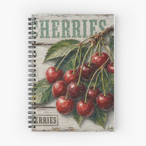 Item preview, Vintage Fruit Crate Art – Cherries  designed and sold by LuluLeb.