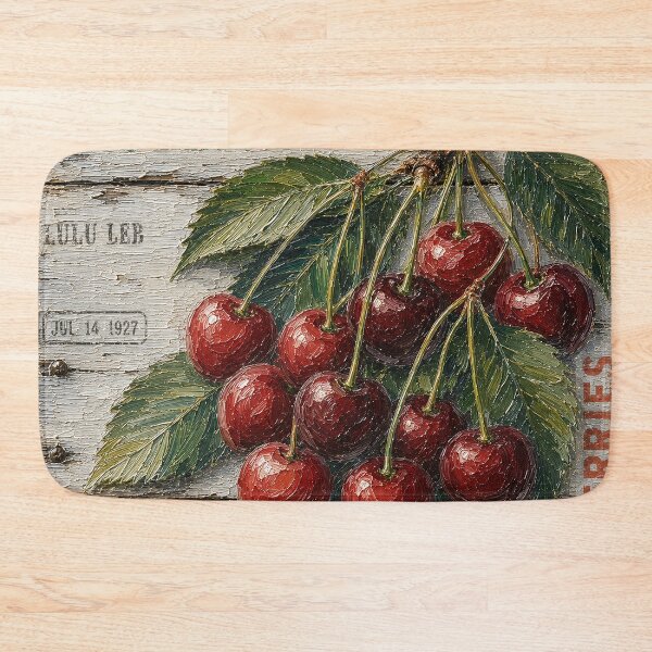 Item preview, Vintage Fruit Crate Art – Cherries  designed and sold by LuluLeb.