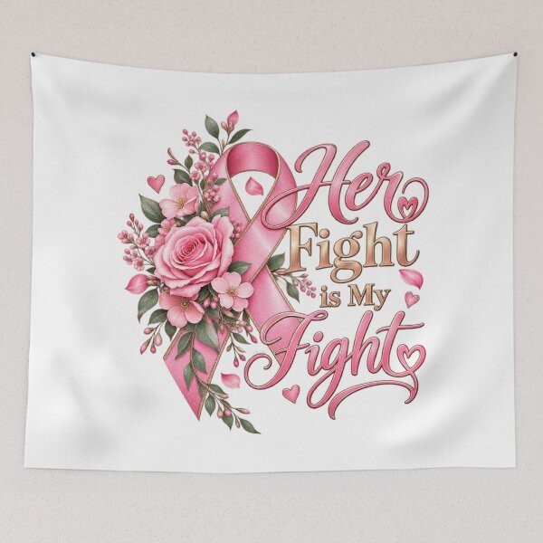 Item preview, Her Fight Is My Fight-Breast Cancer Awareness designed and sold by MJ3in1.
