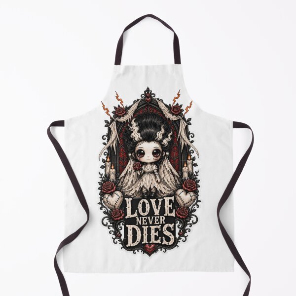 Item preview, Love Never Dies - Cute Frankenstein Bride Monster Halloween designed and sold by Kromia.
