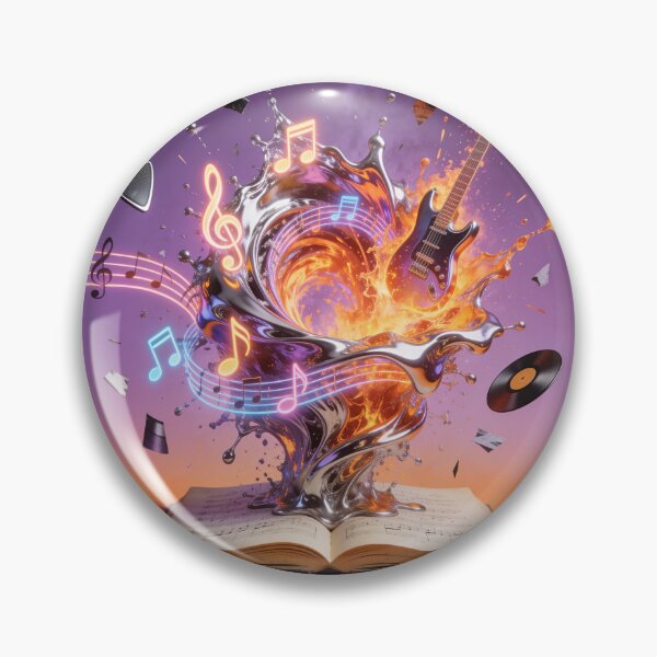 Item preview, Electric Guitar and Music Splash Erupting from Vintage Book designed and sold by OksArtStudio.