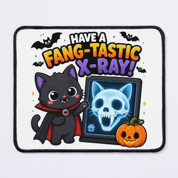 Item preview, Fang-tastic X-Ray – Funny Veterinary Radiology Halloween designed and sold by Bettybee00.