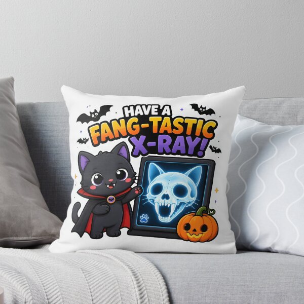 Item preview, Fang-tastic X-Ray – Funny Veterinary Radiology Halloween designed and sold by Bettybee00.