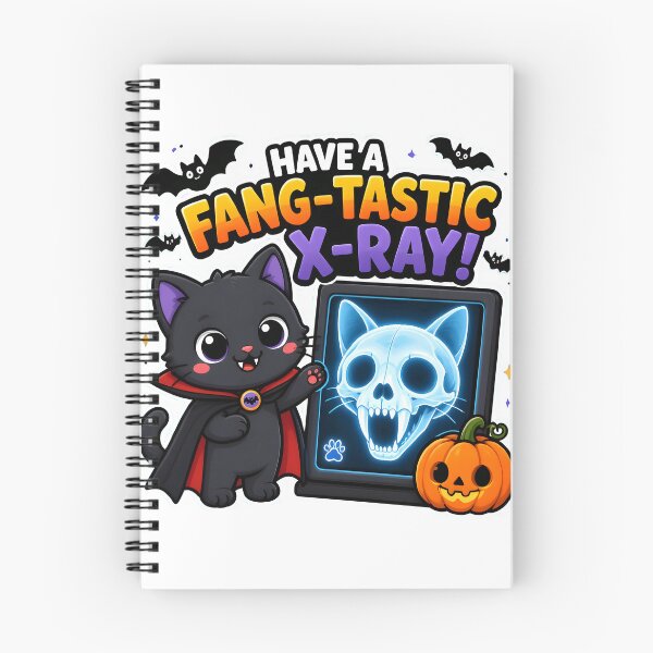 Item preview, Fang-tastic X-Ray – Funny Veterinary Radiology Halloween designed and sold by Bettybee00.