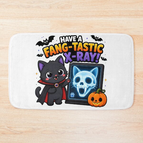 Item preview, Fang-tastic X-Ray – Funny Veterinary Radiology Halloween designed and sold by Bettybee00.