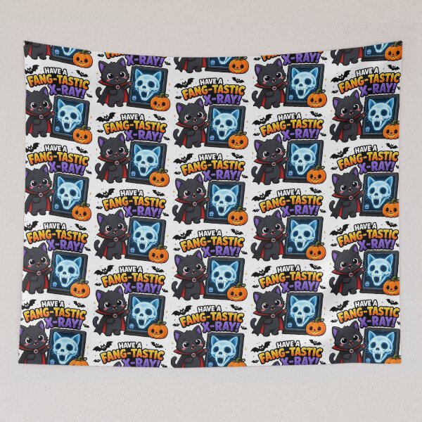 Item preview, Fang-tastic X-Ray – Funny Veterinary Radiology Halloween designed and sold by Bettybee00.