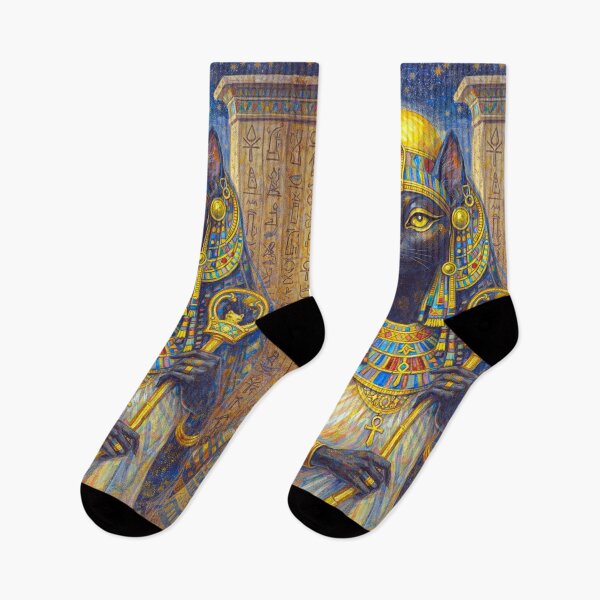 Item preview, Bastet Painting – Egyptian Goddess of Cats and Protection designed and sold by GalleryKauffeld.