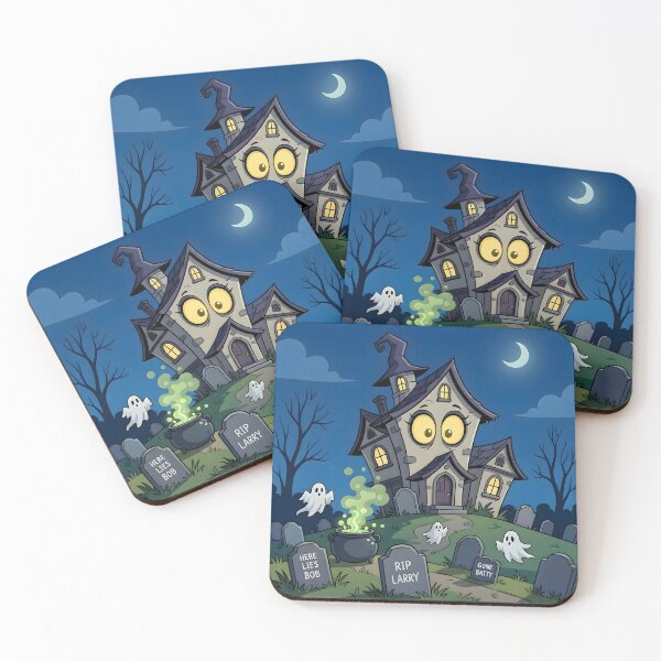 Item preview, Funny Haunted House Cute Ghost Graveyard Halloween designed and sold by Herodestroyer.