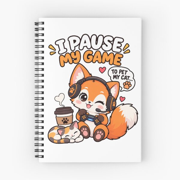 Item preview, Cute Gamer Fox – Funny Gaming and Cat Lover Design designed and sold by JrNergal.