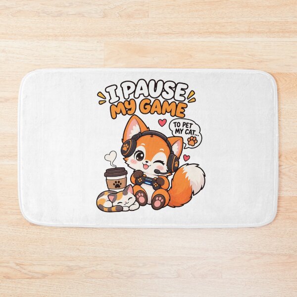 Item preview, Cute Gamer Fox – Funny Gaming and Cat Lover Design designed and sold by JrNergal.