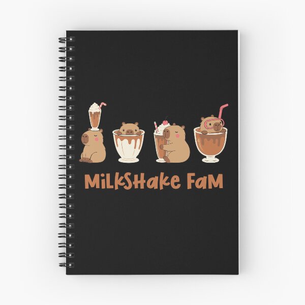 Item preview, Milkshake Fam: Capybara Chocolate Milkshake  designed and sold by RedStreamStudio.