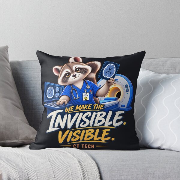 Item preview, CT Tech We Make The Invisible Visible Raccoon Medical Imaging designed and sold by PunchDrop.
