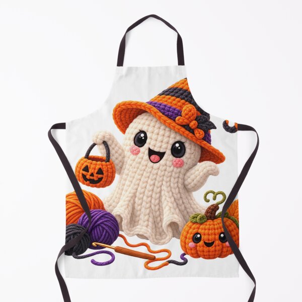 Item preview, Crochet Ghost Halloween – Cute Handmade Spooky designed and sold by Ameliajohanson.