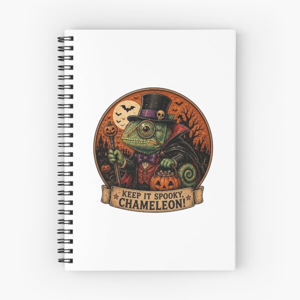Item preview, Spooky Halloween chameleon  designed and sold by JonysCreativeDesigns.